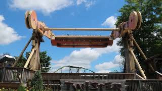 Twister (by Twix) Off Ride - Six Flags Great Adventure - Copyright Free Footage