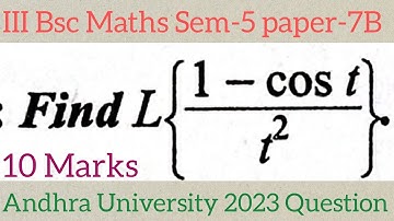 #3rd Bsc Maths sem-5 Paper 7-B||Integral transforms with applications@maths naresh eclass