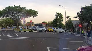 22may2019  cyclist triggering the redlight camera at junction of holland road & sixth avenue.