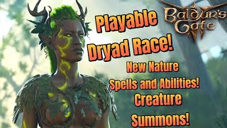 Dryad Race Showcase! Hearts of the Forest I Baldurs Gate 3 Mods I Baldurs Gate 3 Build