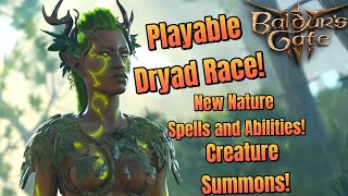 Dryad Race Showcase Hearts Of The Forest I Baldurs Gate 3 Mods I Baldurs Gate 3 Build