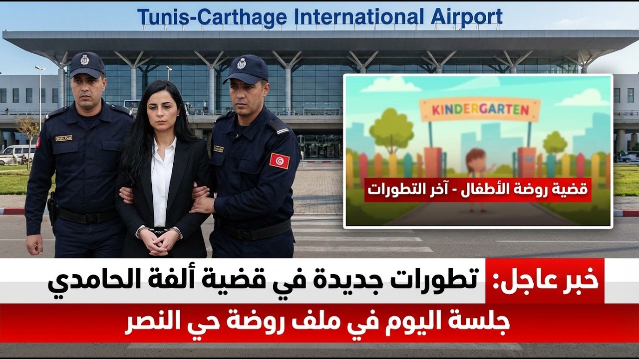 عاجل 🚨 تطورات جديدة في قضية ألفة الحامدي بمطار تونس قرطاج + مستجدات جلسة اليوم في ملف روضة حي النصر