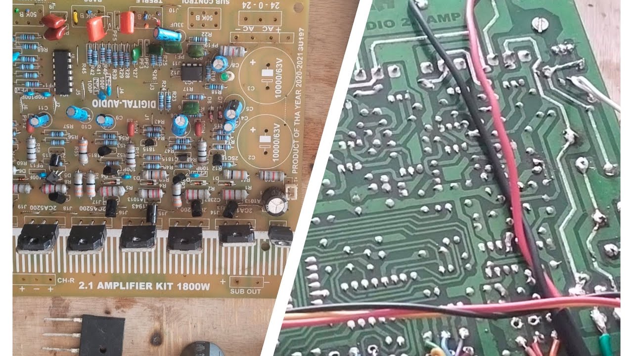 dexa 2.1 300watt amplifier board repair and testing