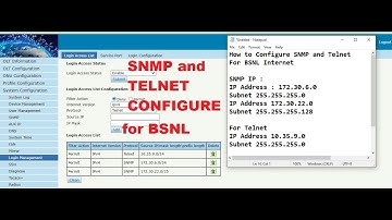 How to Configure SNMP and Telnet in OLT | Enable SNMP and TELNET in OLT