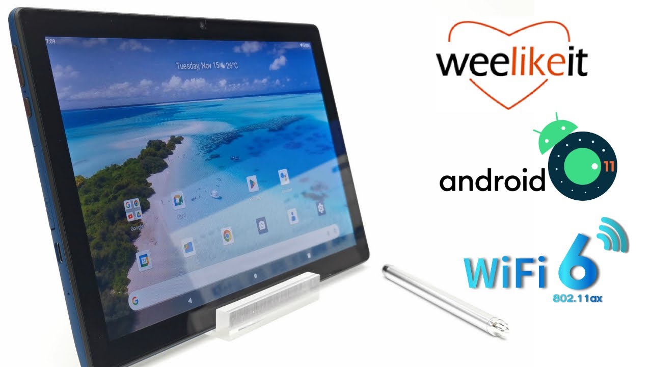 weelikeit Tablette 8 Pouces Android 11 Tablettes avec AX WiFi6, Quad-Core  Processor Tablet PC avec 32GB ROM(Expand to 256GB), 1280x800 IPS Display