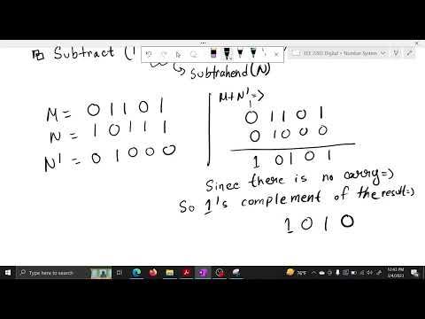 EEE 2285 | Number System (Part-3): Binary Subtraction using 1's complement || Bangla