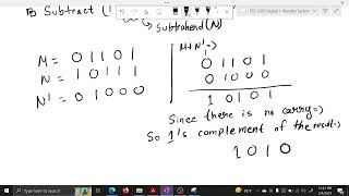 EEE 2285 | Number System (Part-3): Binary Subtraction using 1's complement || Bangla