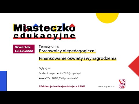 Miasteczko edukacyjne debata (13.10): Finansowanie oświaty