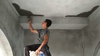 Decorative skills of concrete ceilings - Amazing cement design ideas