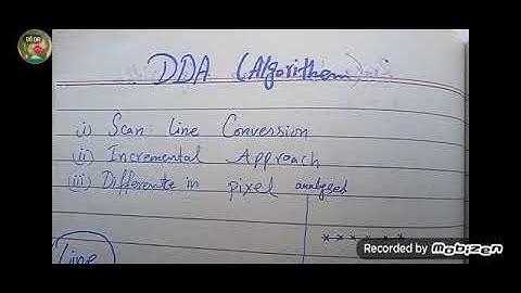 6# Computer Graphics DDA-1 (Digital difference analyser)