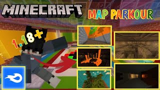 Map parkour terbaru MCPE 1.18. banyak minigames😱 screenshot 3