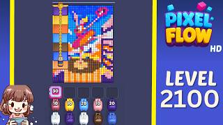 Pixel Flow Level 2100 Solution Walkthrough