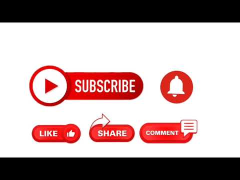 Subscribe, Like and Bell Button with Sound effect