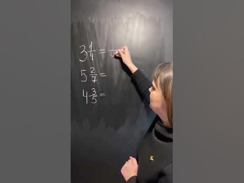 Как быстро перевести смешанную дробь в неправильную. - YouTube