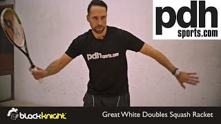 The New Black Knight Great White Squash rackets reviewed by PDHSports.com
