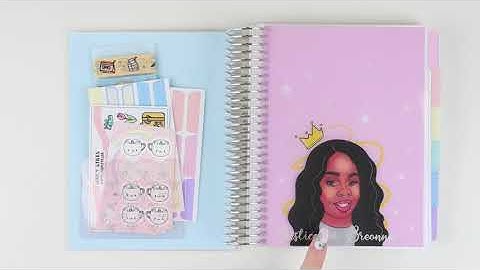 Print Pression B6 Spiral - Plan With Me: Panda Rainbow