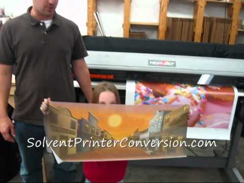 Roland FJ50 / FJ52 Eco Solvent Printer Converted