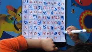 Missing Numbers 1 to 100 Math game for Kindergarten kids || 1 to 100 Missing Numbers ||