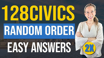 USCIS 128 Civics Questions and SIMPLE Answers in RANDOM ORDER REPEAT TWICE | 2025 Civics Test US