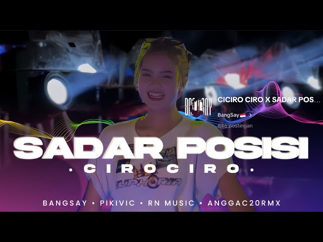 DJ SADAR POSISI X CIRO CIRO FYP TIKTOK BANGSAY OFFICIAL || RN MUSIC class=