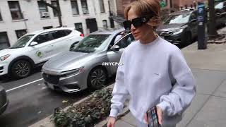 Jennifer Lopez spotted out house hunting in New York's upper West side