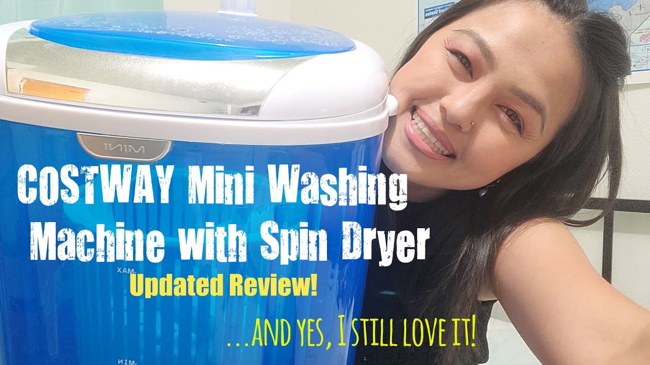 COSTWAY Mini Washing Machine with Spin Dryer | My Updated REVIEW - YouTube