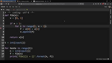 1176 - Fibonacci em Vetor - URI Online Judge - Python 3