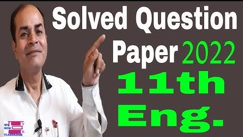 solved question Paper English class 11 haryana board march 2022 by vijay kumar