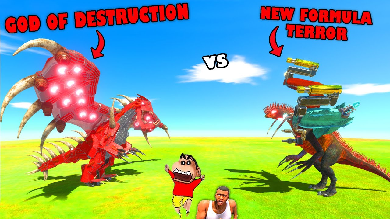 NEW FORMULA TERROR vs GOD OF DESTRUCTION in Animal Revolt Battle Simulator with CHOP