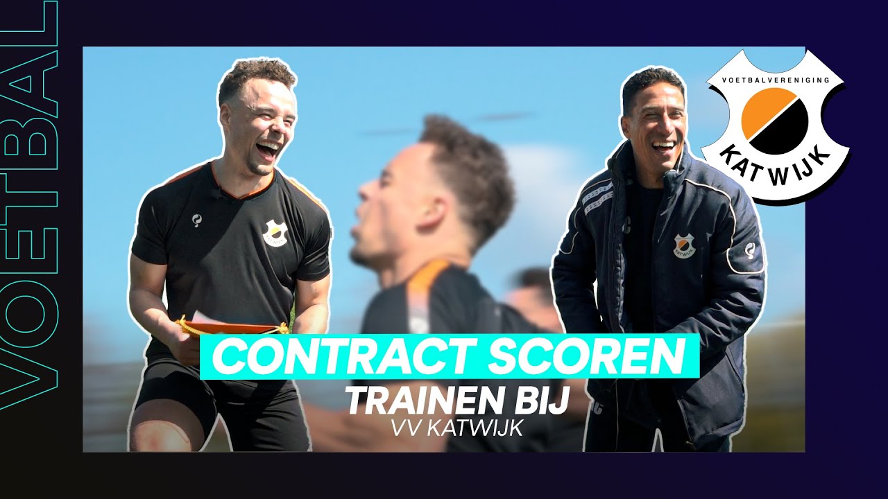 CONTRACT SCOREN ⚽️📃 | Trainen bij VV Katwijk 🟠⚪️