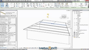 Tự Học Revit | 11.2 HD Dựng Hệ Cầu Phong Xà Gồ và Li Tô - Lớp Học Revit