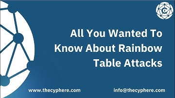 Cracking the Code: Understanding Rainbow Table Attacks
