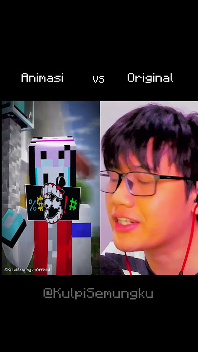 Animasi VS Original [Ketika Beacon Cream Ketemu Bocil] #animasi #minecraft #indonesia