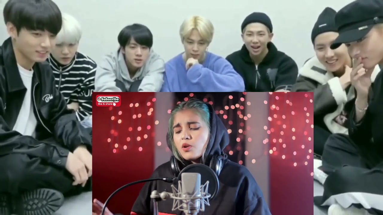 BTS reaction to ku ku tu meri jaan  cover by aish viralvideoreaction7721