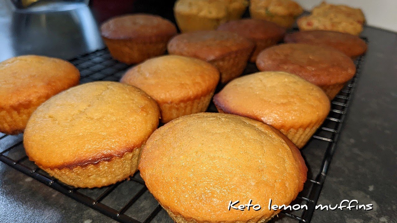 KETO LEMON MUFFINS (with almond flour) Keto desserts/Vital wheat gluten