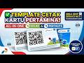 Template Cetak Kartu Pertamina Solar Pertalite All in One