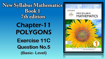 TUTOR ONLINE   OXFORD D1 NEW SYLLABUS MATHEMATICS BOOK 1 7TH EDITION CH11 POLYGONS EX11C Q5