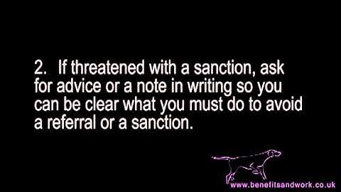 Benefits & Work JSA Sanction Busters