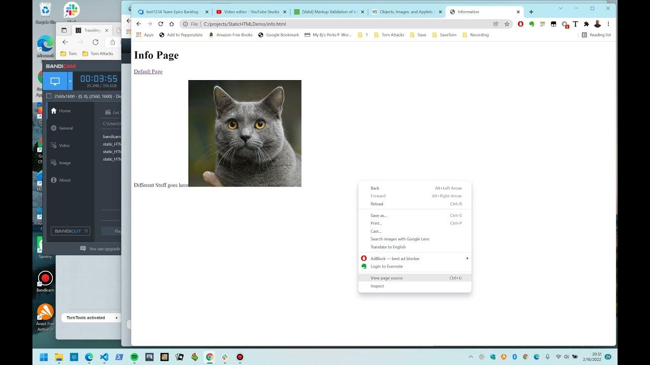 Creating Static HTML page with images - YouTube