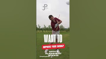 Fix your golf swing! Easy drill-using two alignment sticks!
