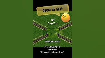 Cross Tunnel #openttd #gamecheat #traingames