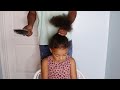 Dad does daughter’s hair [10 minute hairstyle] #cute #naturalhair #viral