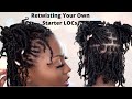 beginner friendly retwisting your own starter locs