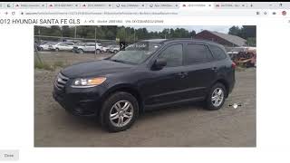 ЦЕЛАЯ 2012 HYUNDAI SANTA FE 2,4АКПП 4WD из США с аукциона IAAI по цене битых! Компания OzCar.