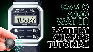 Casio A100WE Watch Battery Replacement