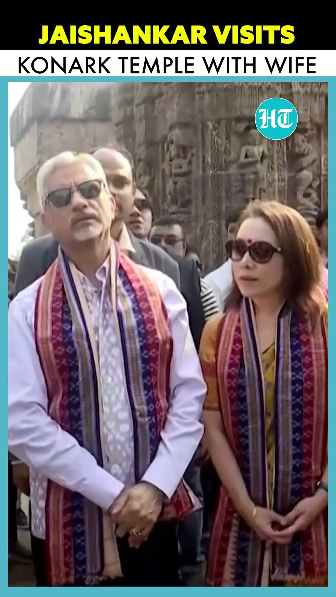 Jaishankar Takes Wife Kyoko To Konark Sun Temple In Odisha #ytshorts