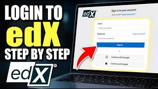 How to login to edX for verifying credentials for LinkedIn job posts - Step By Step