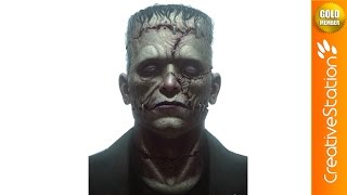 Frankenstein's Monster - Digital Painting (#Photoshop) | CreativeStation GM screenshot 2