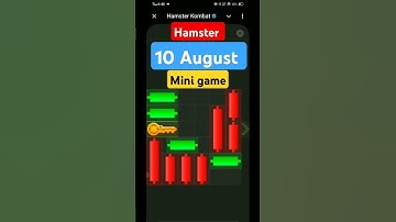 Key 22! 10 August How to Solve Mini Game PUZZLE in Hamster Kombat (100% SOLVED!)