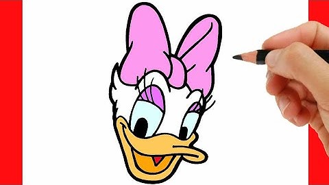HOW TO DRAW DAISY DUCK EASY STEP BY STEP - DRAWING AND COLORING DAISY DUCK EASY